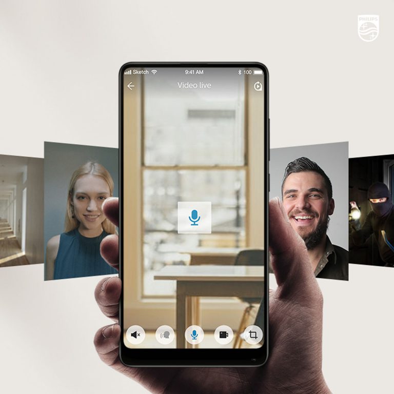 quản lý qua điện thoại với khóa thông minh philips DDL702-1HW - khoavantaychinhhang.com