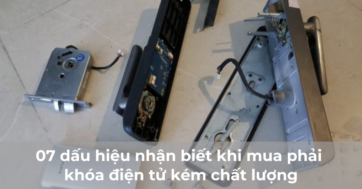 07 dấu hiệu nhận biết khi mua phải khóa điện tử kém chất lượng