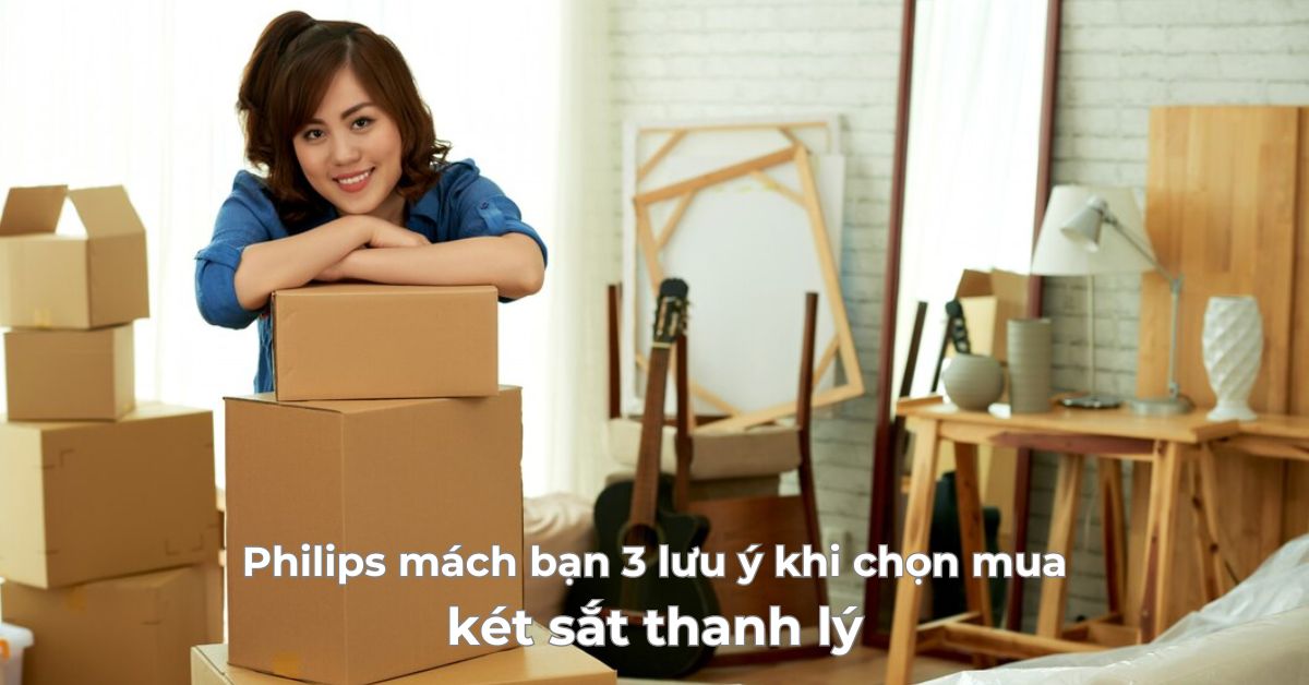 Philips mách bạn 3 lưu ý khi chọn mua két sắt thanh lý