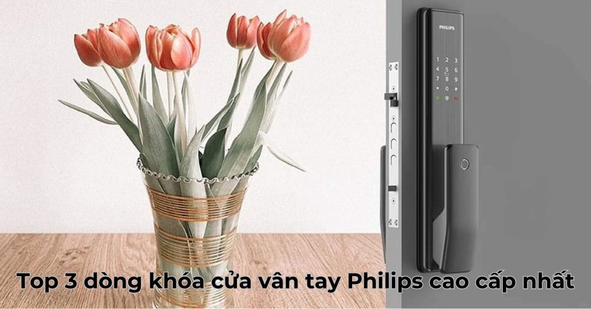 Top 3 dòng khóa cửa vân tay Philips cao cấp nhất