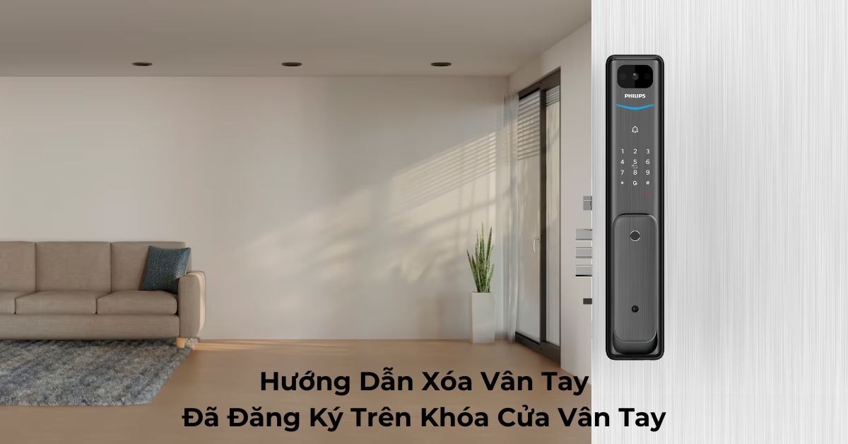 Hướng Dẫn Xóa Vân Tay Đã Đăng Ký Trên Khóa Cửa Vân Tay