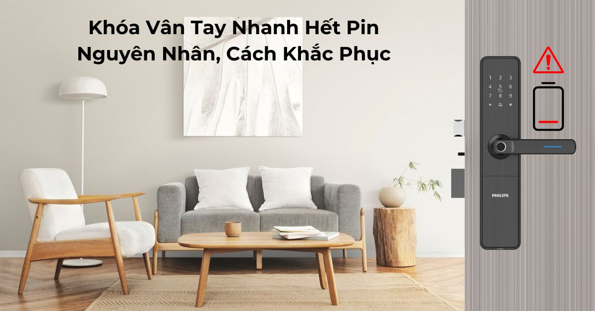 Khóa Vân Tay Nhanh Hết Pin: Nguyên Nhân, Cách Khắc Phục