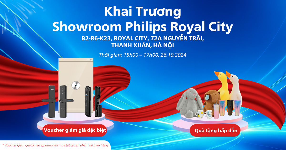 Philips khai trương showroom thứ 2 tại Hà Nội – Nhận quà và ưu đãi lớn trong tuần lễ khai trương tại Royal City