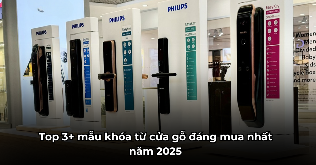 Top 3+ mẫu khóa từ cửa gỗ đáng mua nhất năm 2025