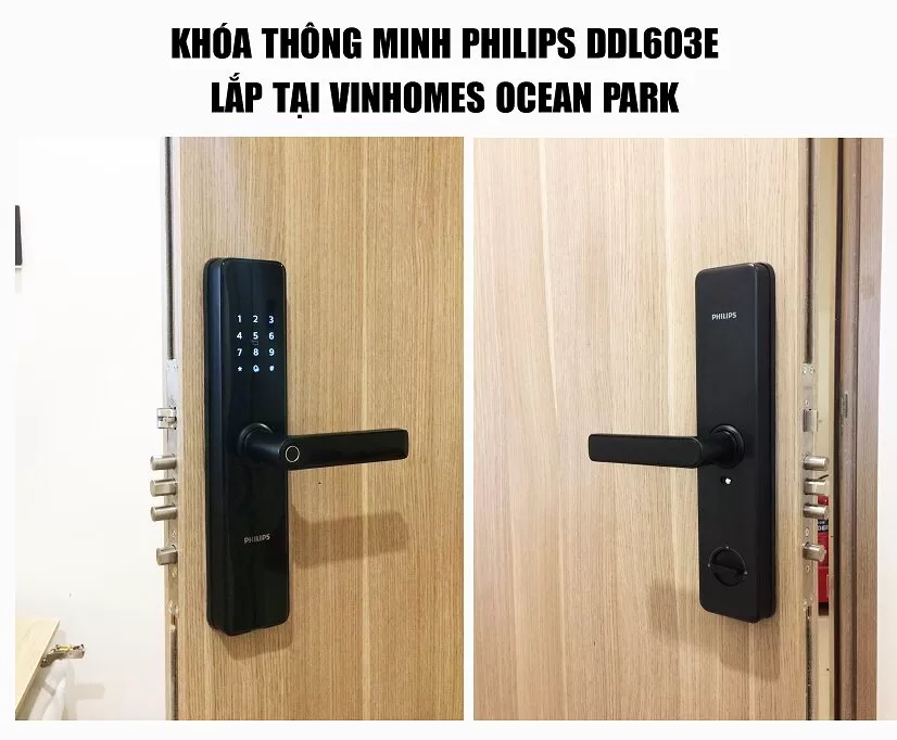 Khóa cửa vân tay Philips DDL603E