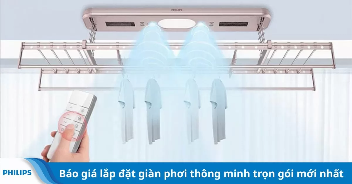 Báo giá lắp đặt giàn phơi thông minh trọn gói mới nhất 2026