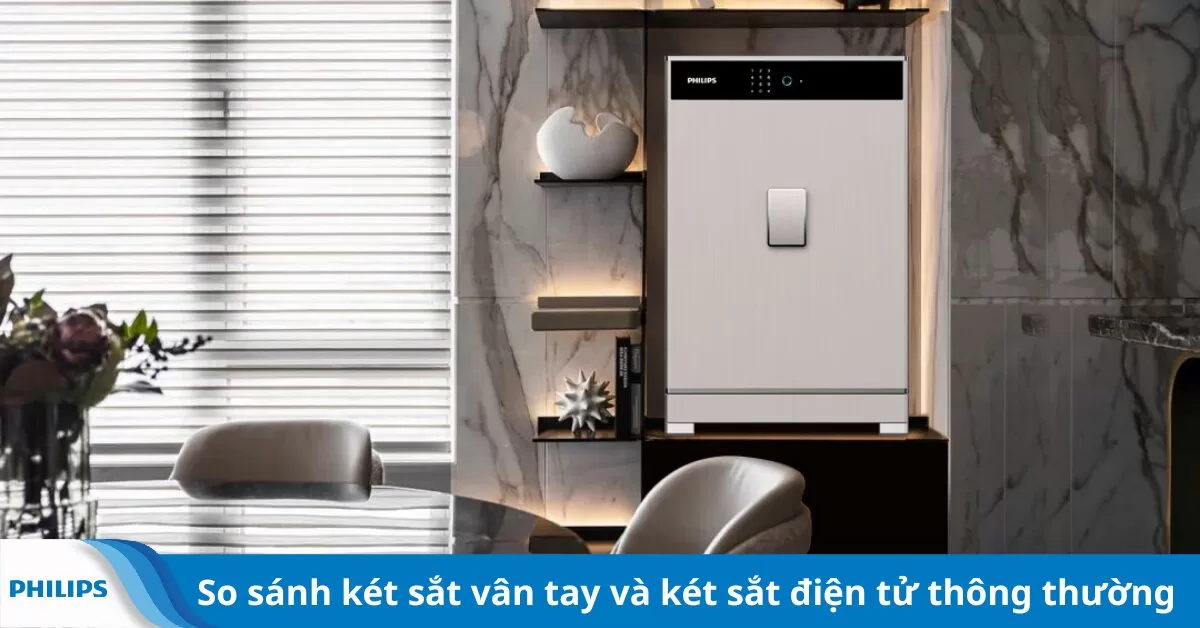 So sánh két sắt vân tay và két sắt điện tử thông thường
