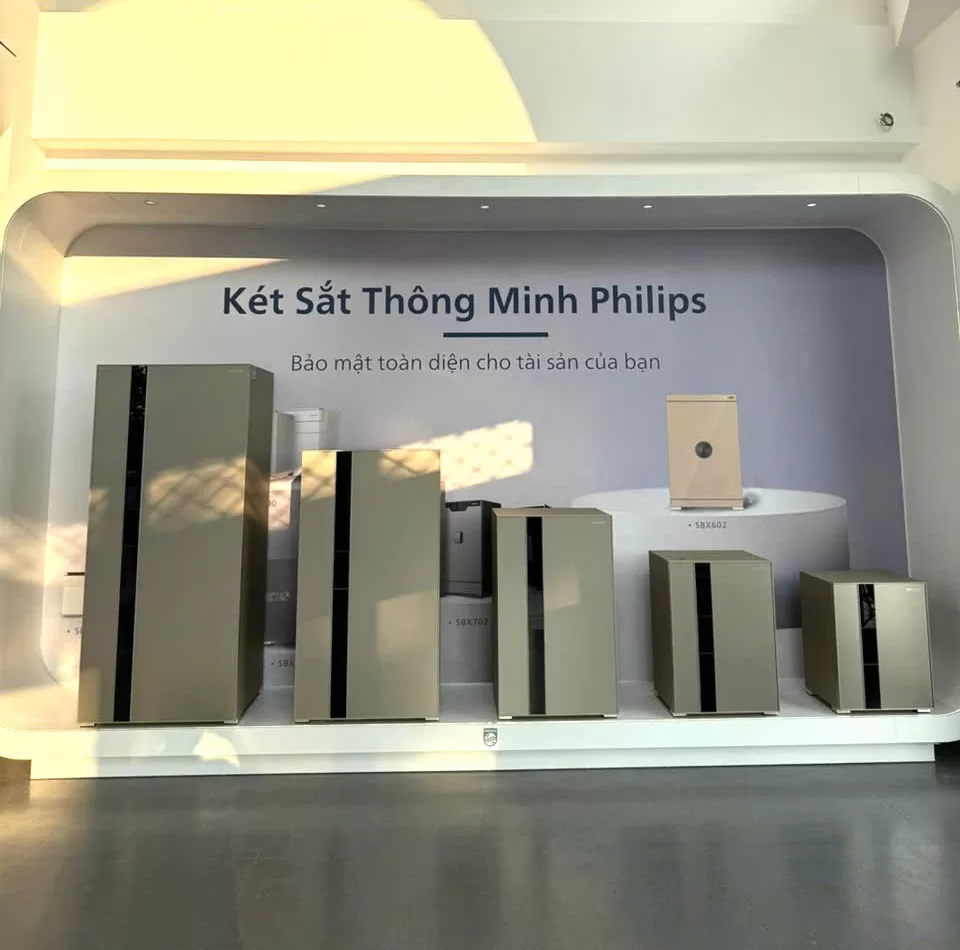 Két sắt vân tay philips valis