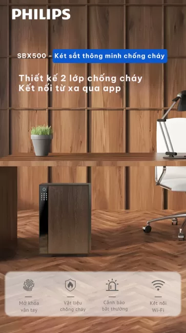 Két sắt chống cháy Philips SBX500 (5)