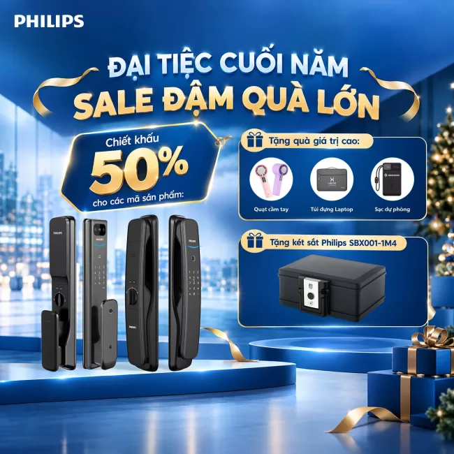 Khóa cửa thông minh sale 50%