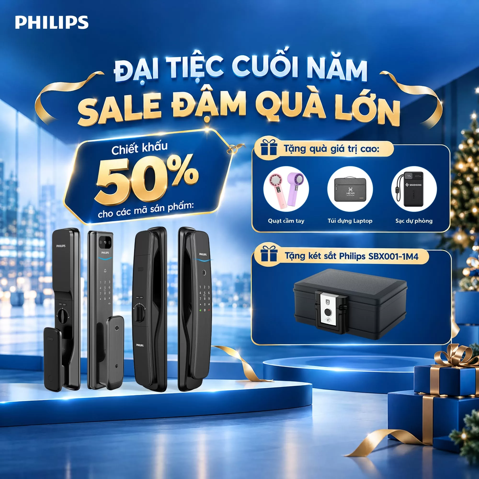 SIÊU ƯU ĐÃI LÊN TỚI 50% – NHẬN QUÀ THỎA THÍCH CÙNG PHILIPS SMART HOME VIETNAM